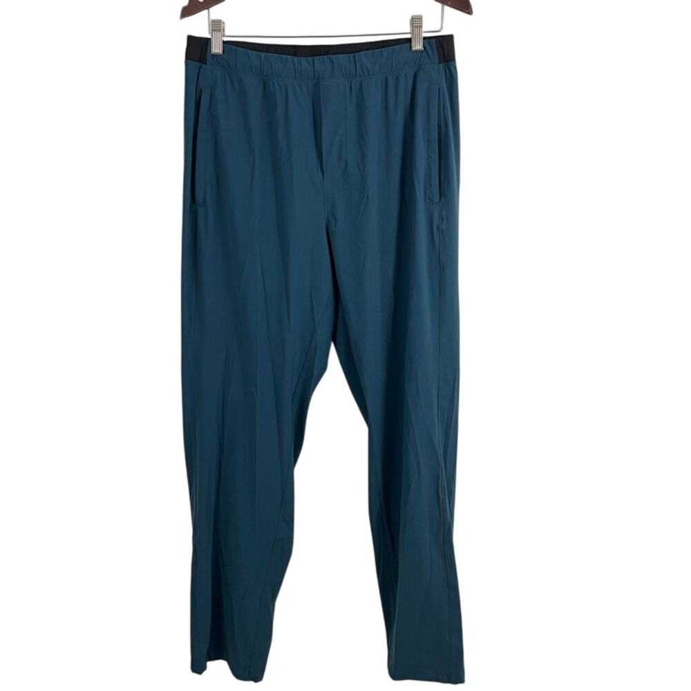 Lululemon‎ Cutback Pull On Track Pants Alberta Lake Teal Blue Men Size Large